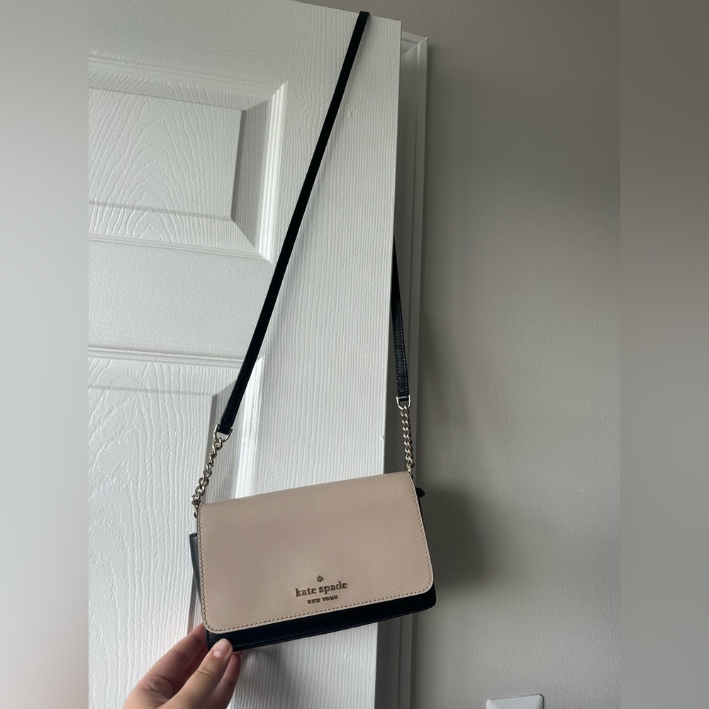 Kate Spade Black and Cream Crossbody Bag